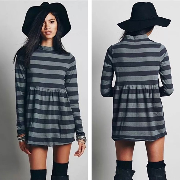 FREE PEOPLE Mod About It Grunge Babydoll Dress Top - Picture 5 of 8
